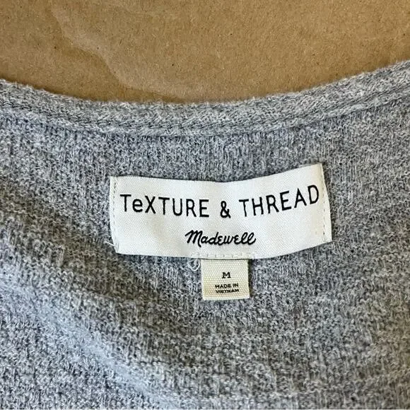 Madewell Texture & Thread Modern Tie Front Top - Picture 8 of 9